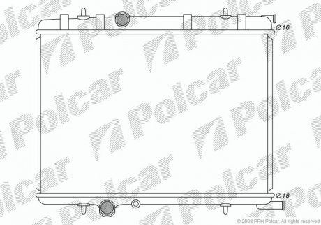 Радиаторы охлаждения POLCAR 579008-2 (фото 1)