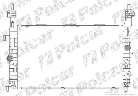 Радиаторы охлаждения POLCAR 555908-4 (фото 1)