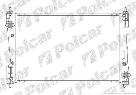 Радіатори охолодження POLCAR 555808-1 (фото 1)