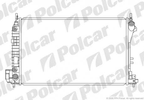 Радіатори охолодження POLCAR 551808-3 (фото 1)