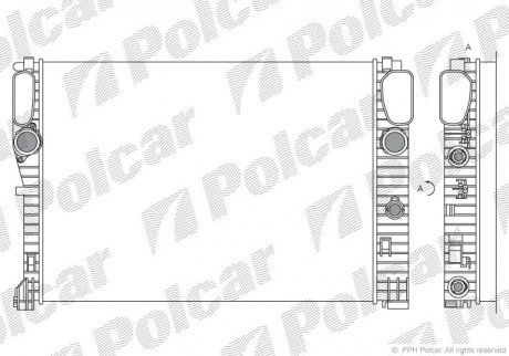 Радіатори охолодження POLCAR 501608-1 (фото 1)