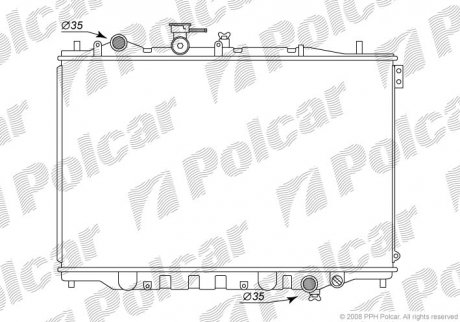 Радиаторы охлаждения POLCAR 451508-3 (фото 1)