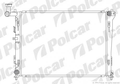 Радіатори охолодження POLCAR 401508-1 (фото 1)