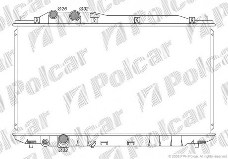 Радиаторы охлаждения POLCAR 3829081K (фото 1)
