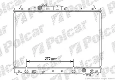 Радиаторы охлаждения POLCAR 382208-3