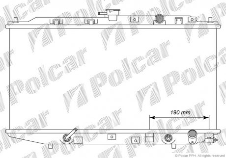 Радіатори охолодження POLCAR 380508-1 (фото 1)