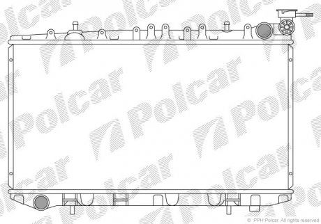 Радіатори охолодження POLCAR 272808-1 (фото 1)