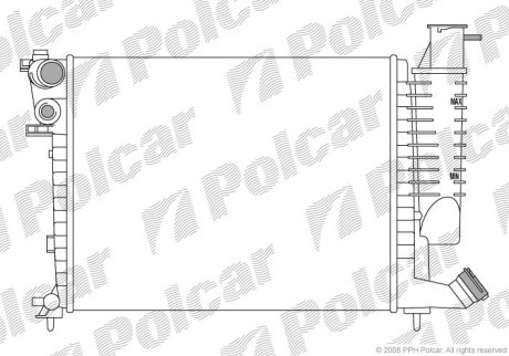 Радиаторы охлаждения POLCAR 232608-3