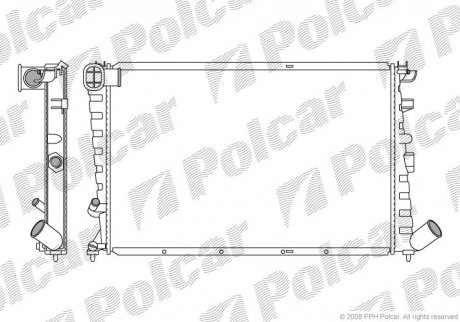 Радіатори охолодження POLCAR 232508A7 (фото 1)