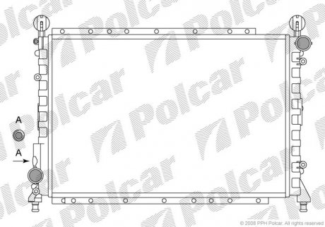 Радіатори охолодження POLCAR 140208A1 (фото 1)