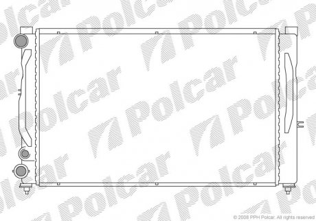 Радіатори охолодження POLCAR 132408-1 (фото 1)