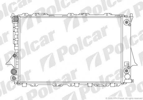 Радиаторы охлаждения POLCAR 131608A5 (фото 1)