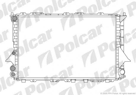 Радіатори охолодження POLCAR 131608A1 (фото 1)