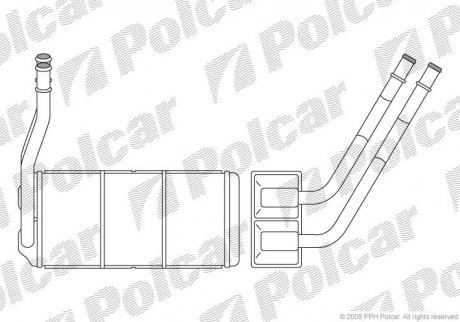 Радиаторы обогрева POLCAR 4310N8-1