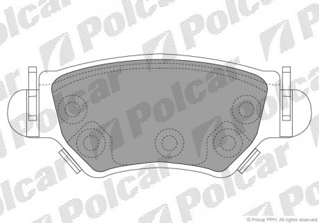 Тормозные колодки POLCAR S701054 (фото 1)