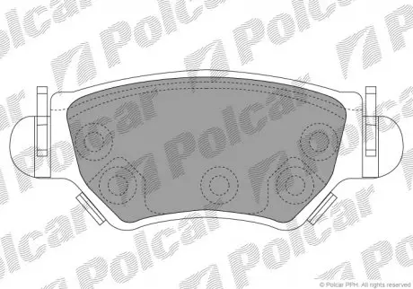 Гальмівні колодки POLCAR S701054