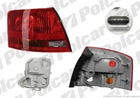 Фонарь задний POLCAR 1335872E