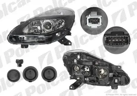 Фара основна POLCAR 6064097E