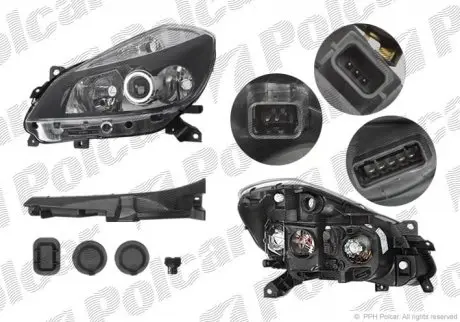 Фара основная POLCAR 6055094E