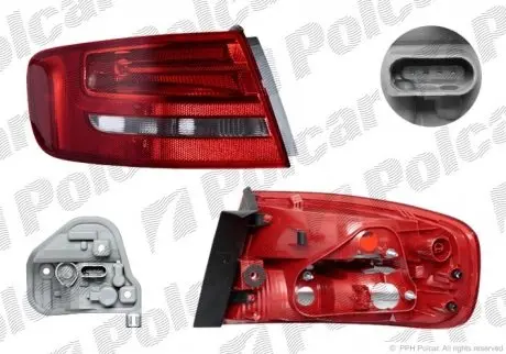 Фонарь задний POLCAR 1337871S