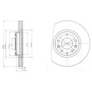 Гальмівний диск DELPHI BG4256