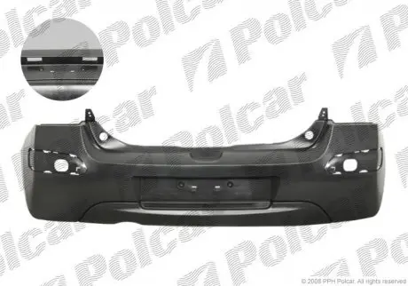 Бампер задний POLCAR 600196