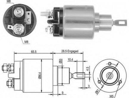 Тягове реле, стартер MAGNETI MARELLI 940113050435