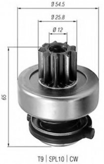 Бендикс стартера MAGNETI MARELLI 940113020253