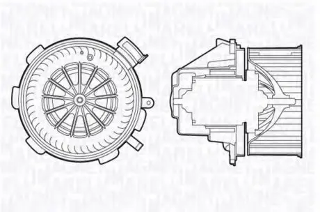 Вентилятор салона SPRINTER (без конд.) 06- MAGNETI MARELLI 069412700010 (фото 1)