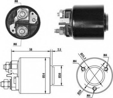 Тягове реле, стартер MAGNETI MARELLI 940113050060