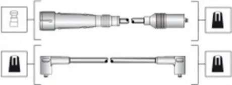 Комплект проводов зажигания MAGNETI MARELLI 941318111283