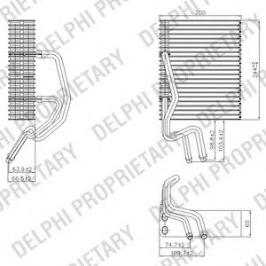 Випарювач кондиціонера DELPHI TSP0525177 (фото 1)