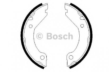 Гальмівні колодки барабанні, к-кт. BOSCH 0 986 487 215