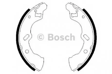 Гальмівні колодки, к-кт. BOSCH 0 986 487 587