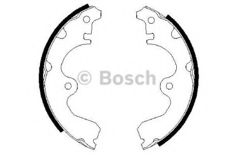 Гальмівні колодки, к-кт. BOSCH 0 986 487 474