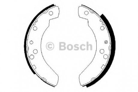 Тормозные колодки, к-кт. BOSCH 0 986 487 242 (фото 1)