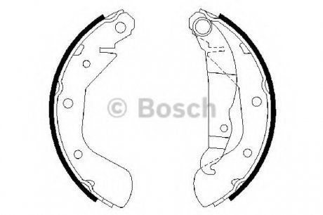 Тормозные колодки, к-кт. BOSCH 0 986 487 613 (фото 1)