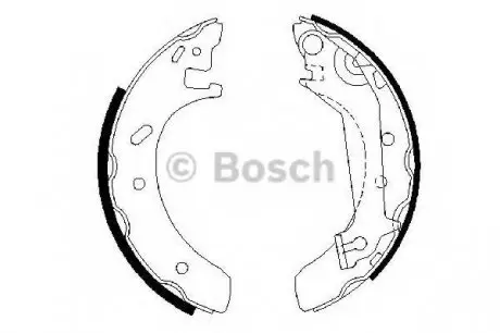 Тормозные колодки, к-кт. BOSCH 0 986 487 523