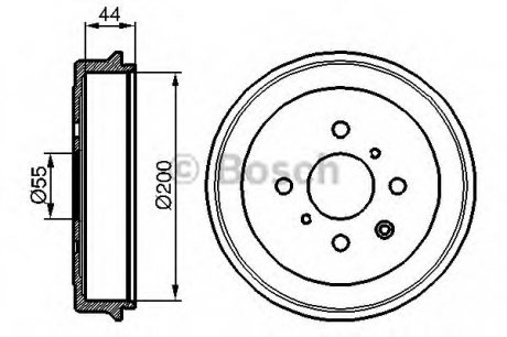 Гальмівний барабан BOSCH 0 986 477 148