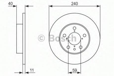 Тормозной диск BOSCH 0 986 478 444