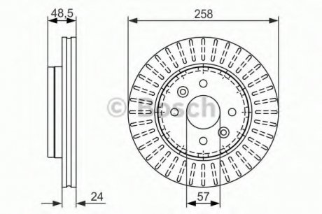 Тормозной диск BOSCH 0 986 479 676