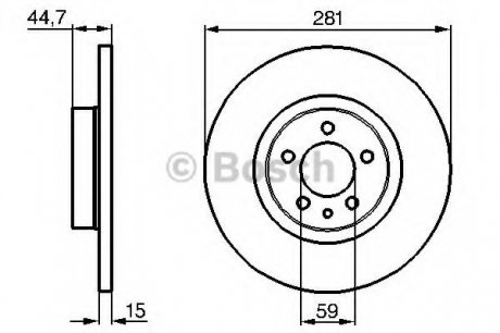 Тормозной диск BOSCH 0 986 478 668