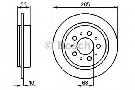 Тормозной диск BOSCH 0 986 478 042 (фото 1)