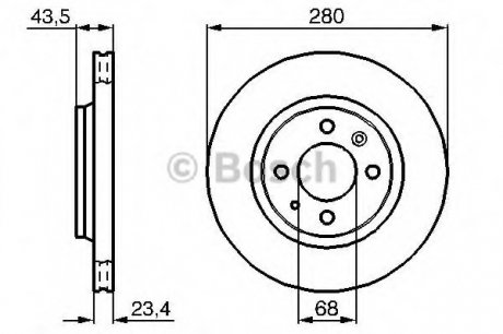 Тормозной диск BOSCH 0 986 478 375