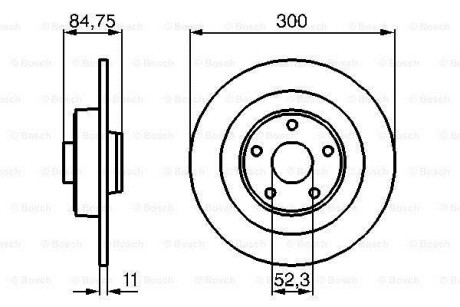 Тормозной диск BOSCH 0 986 479 083