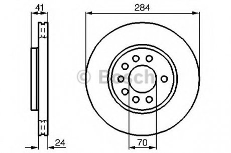 Тормозной диск BOSCH 0 986 478 717