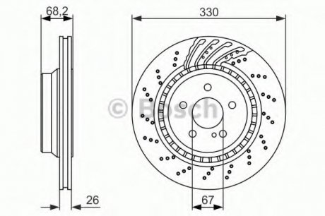 Тормозной диск BOSCH 0 986 479 654