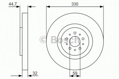 Тормозной диск BOSCH 0 986 479 593