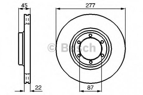 Тормозной диск BOSCH 0 986 478 635 (фото 1)