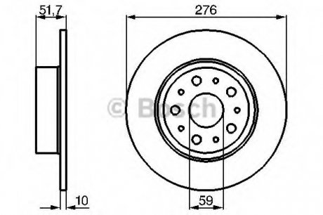 Тормозной диск BOSCH 0 986 478 463